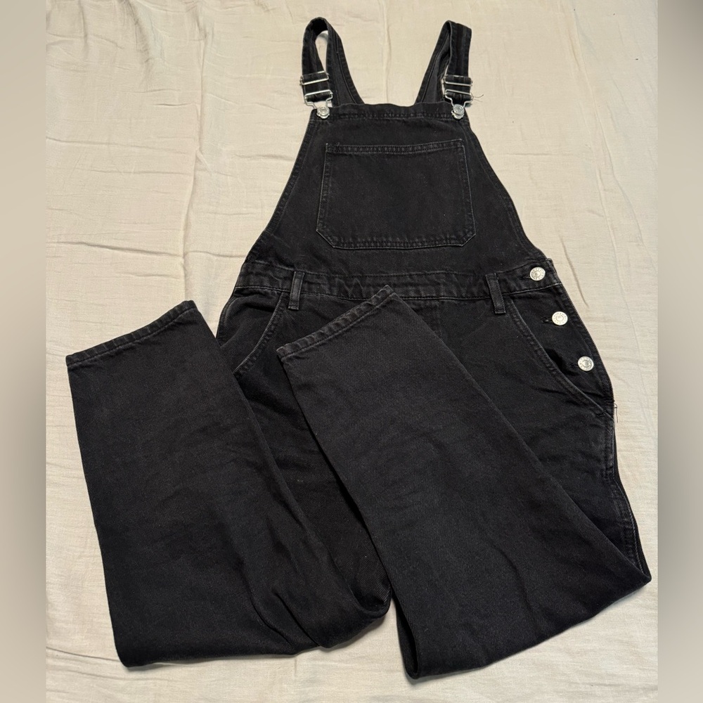 TOPSHOP Black Overalls (Small Petite)